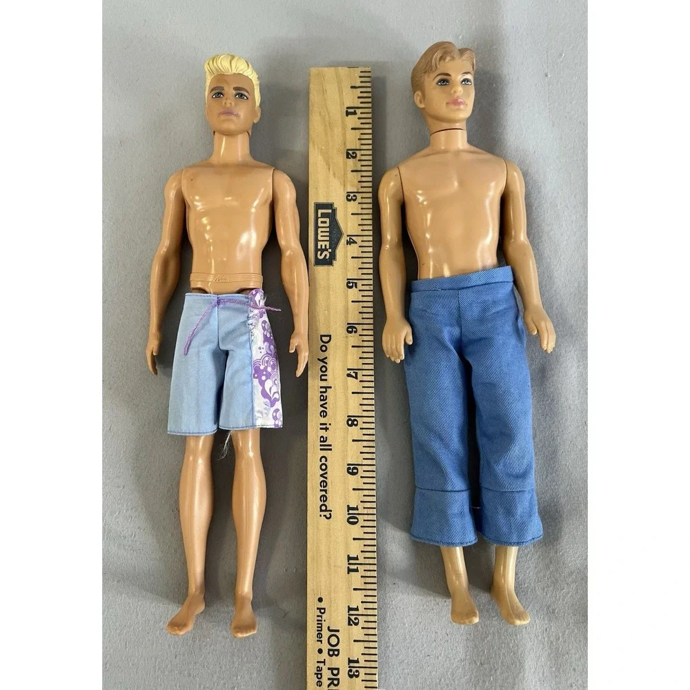 Vintage Mattel two‎ collectible Ken dolls produced by Mattel 1968 And 2016